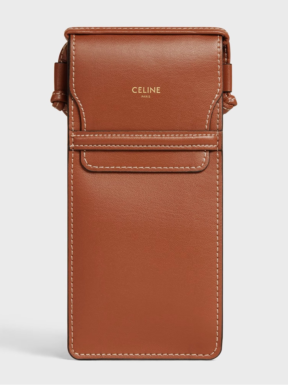 CELINE SLIM CROSSBODY PHONE POUCH SUNGLASSES CASE Brown